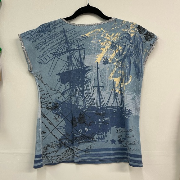 Y2K nautical angel top - Picture 2 of 8